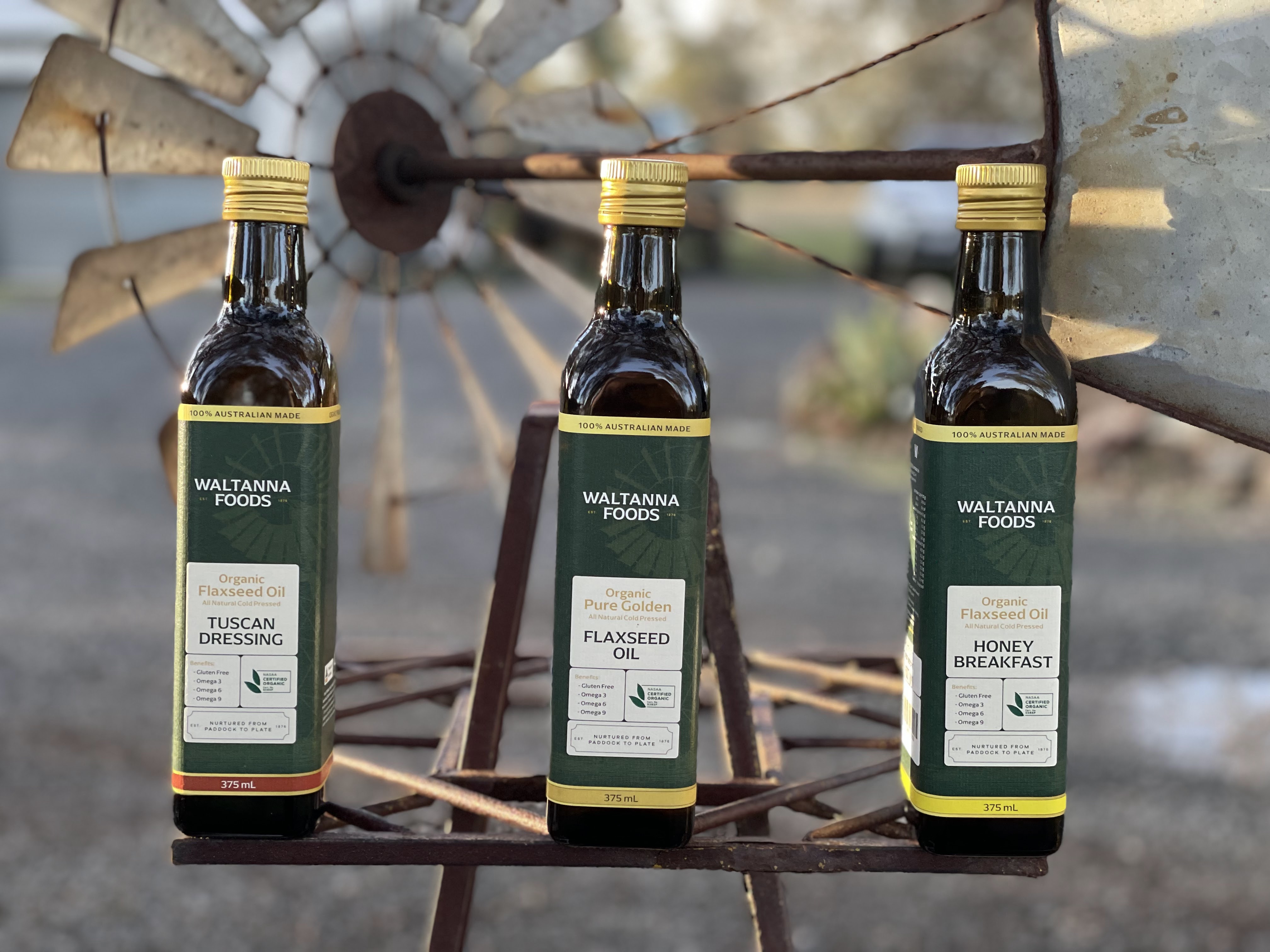 Flaxseed Oil Bottles