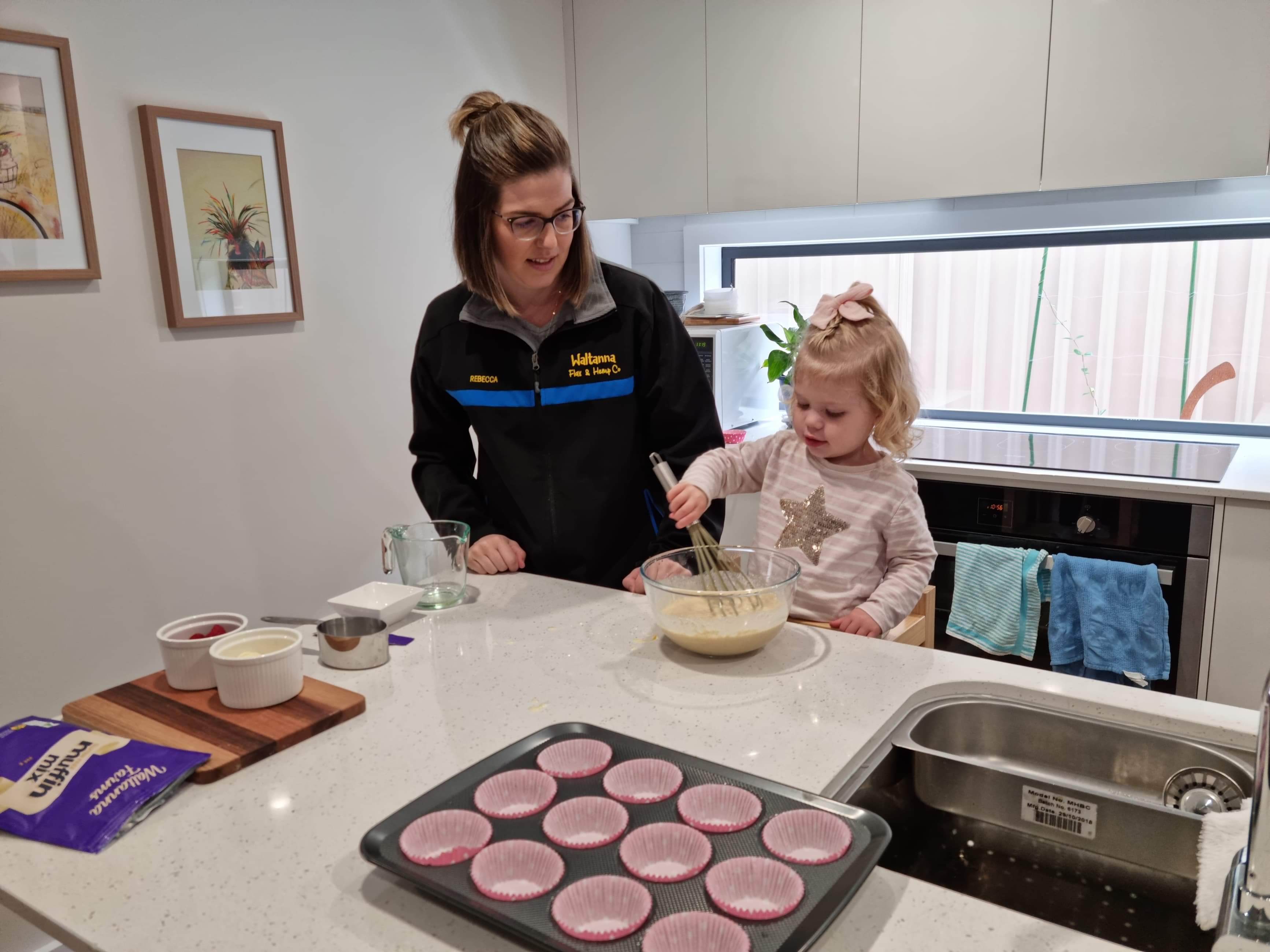 Gluten Free Muffins Mixing