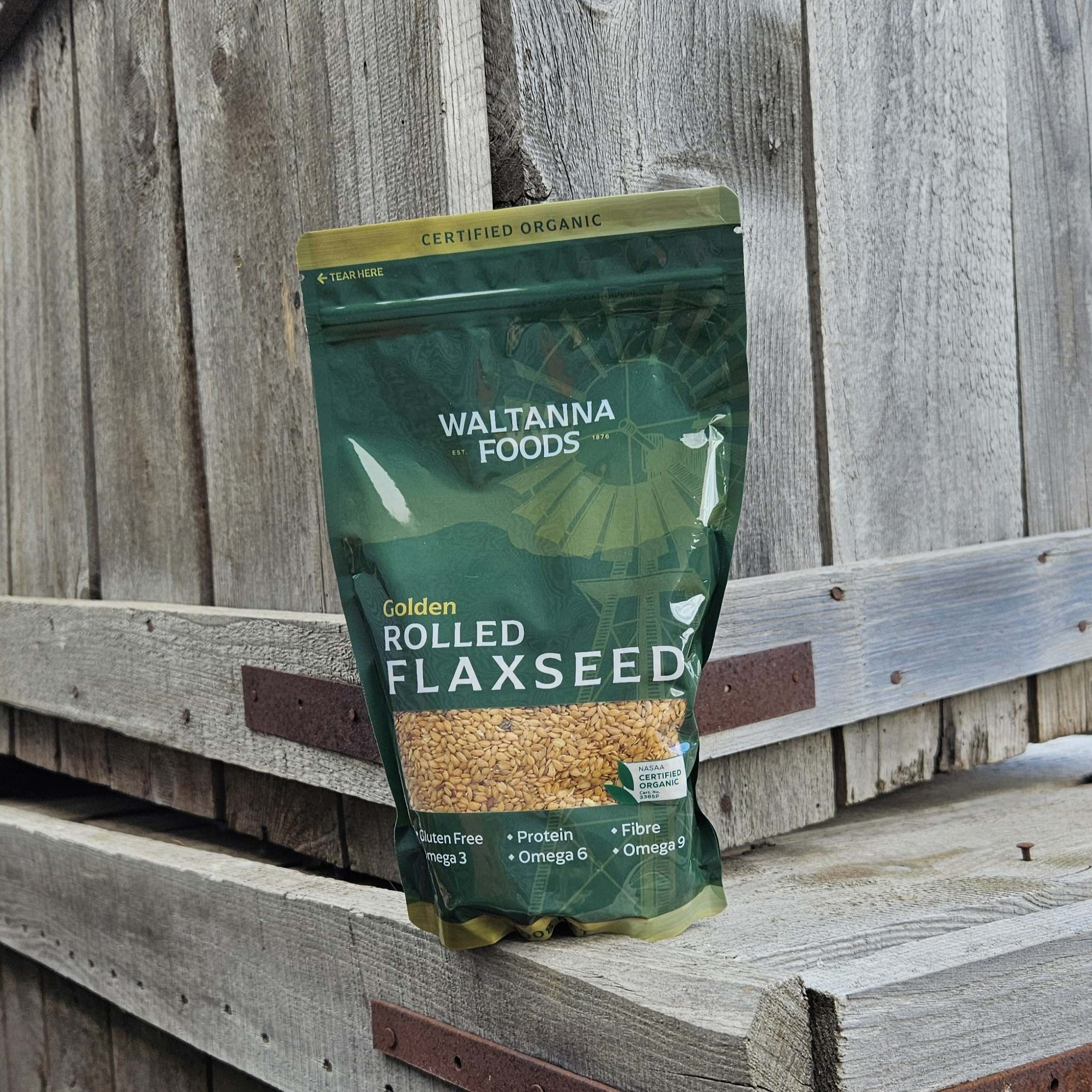 Organic Golden Rolled Flaxseed