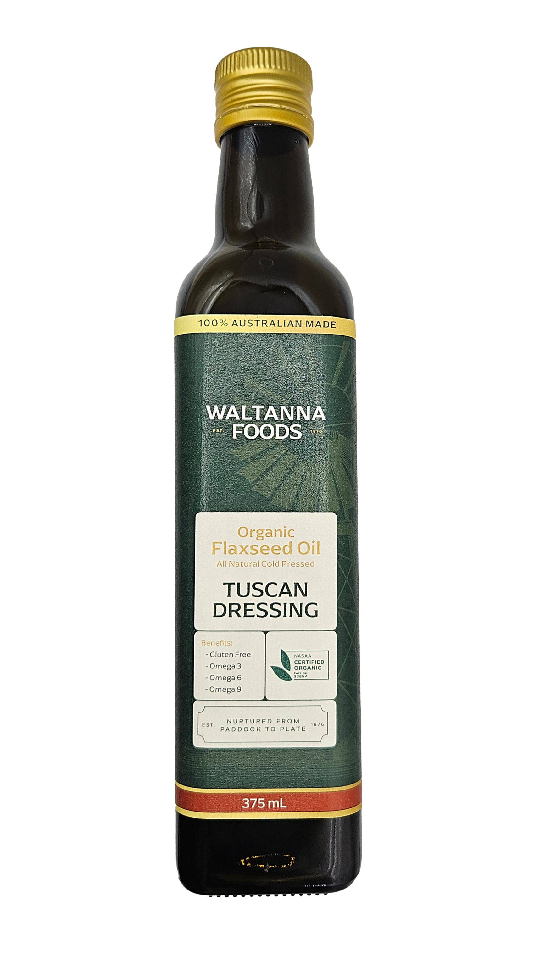 Organic Golden Flaxseed Oil - Tuscan Dressing